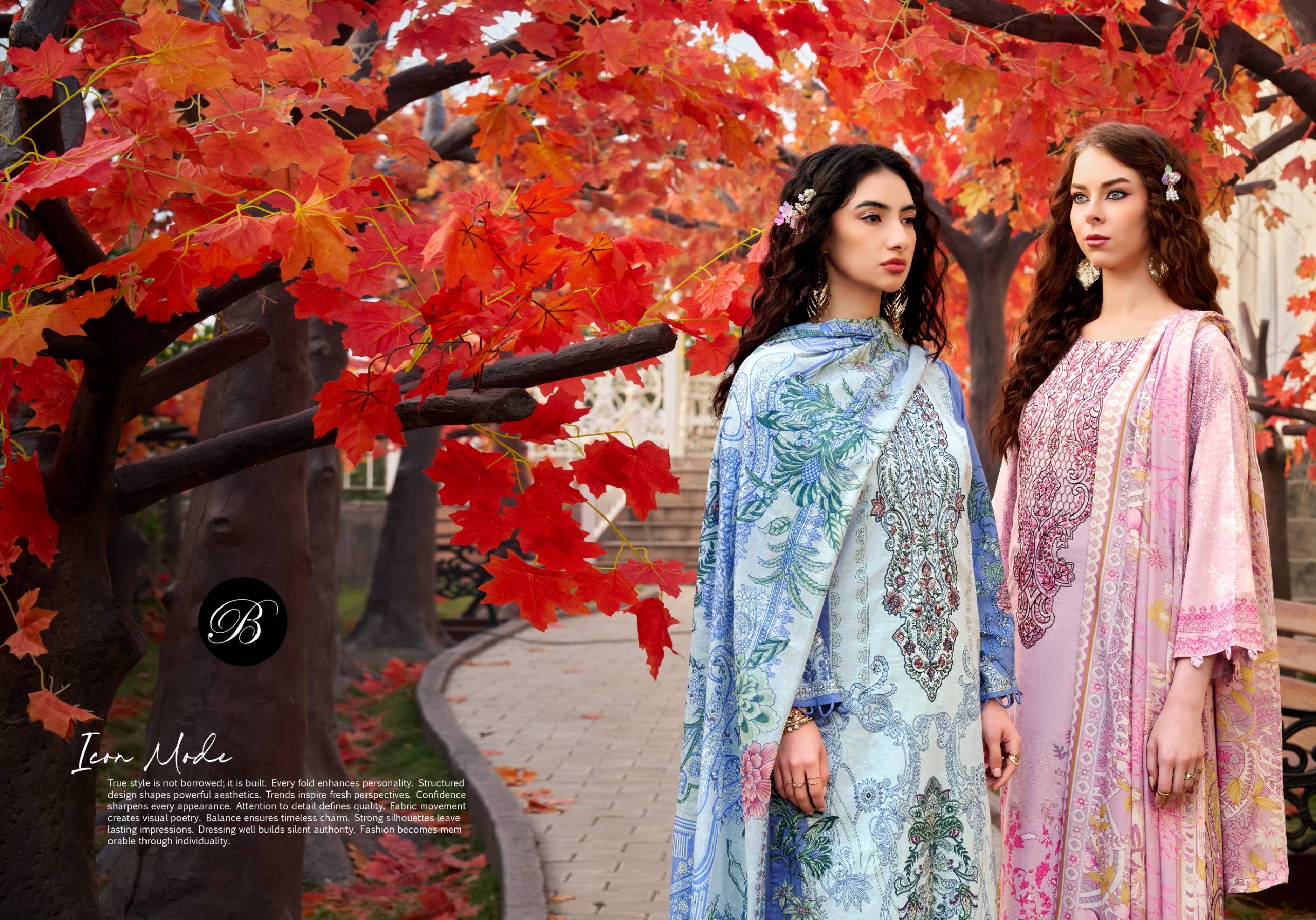 NAIRA VOL-146 by BelliZa 986-001 To 986-008 Series Stylish Beautiful Colourful Printed Pure Cotton Dresses At Wholesale Price